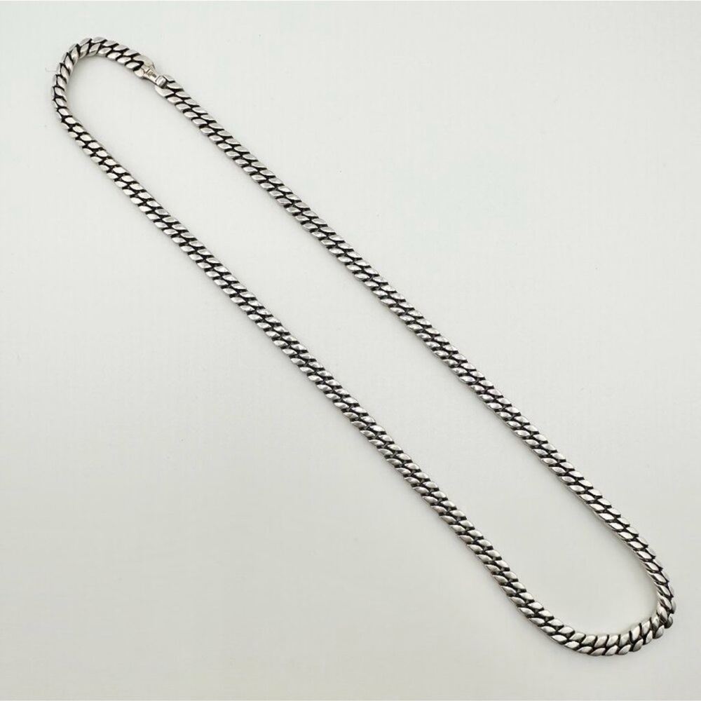 David Yurman Curb Chain Necklace in Sterling Silver - 6mm - 22"